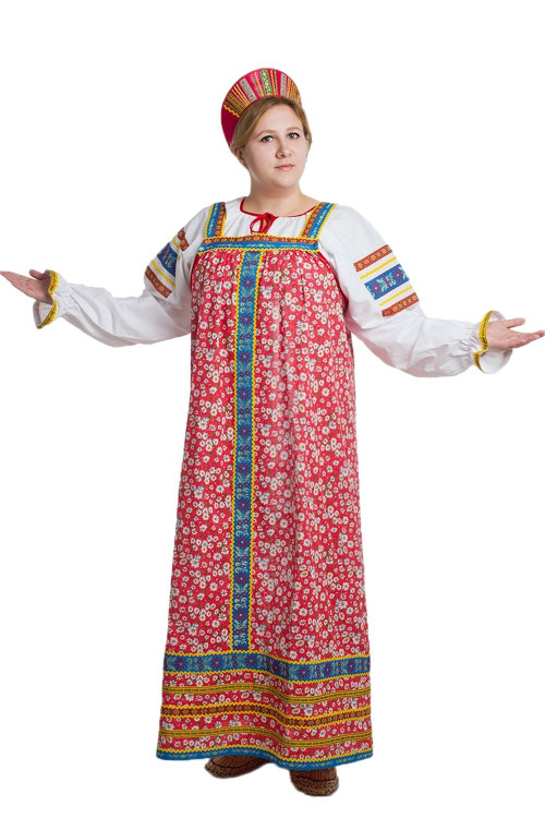 Карнавальный русский костюм "Наталья" взрослый, хлопок